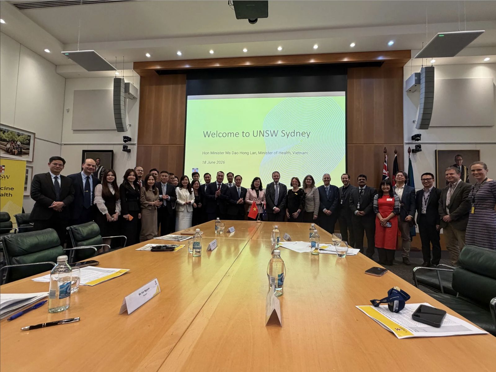 Welcome to UNSW Sydney reception for Vietnam's Minister of Health Đào Hồng Lan, 18 June 2026